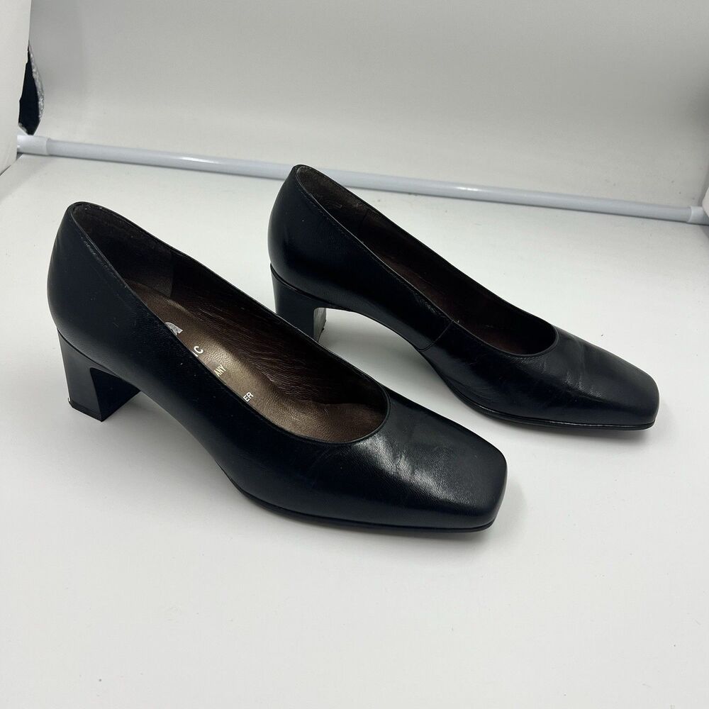 Ara “Classic ” Echt Leder Black Leather Heels Size 5.5 (US)